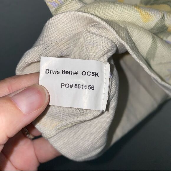 Orvis Womens Silk Blend Floral Print Round Neck Half Sleeve Top Yellow Medium - Picture 5 of 5